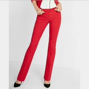 NWT Express Columnist Pants Red Barely Boot